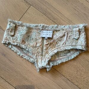 Poster Girl‎ 7 Kracken Hotpants Brocade Hotpants With Velvet Frills XS